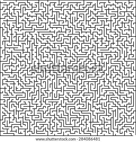 Complex Maze Puzzle Game High Level Stock Vector 517938562 - Shutterstock