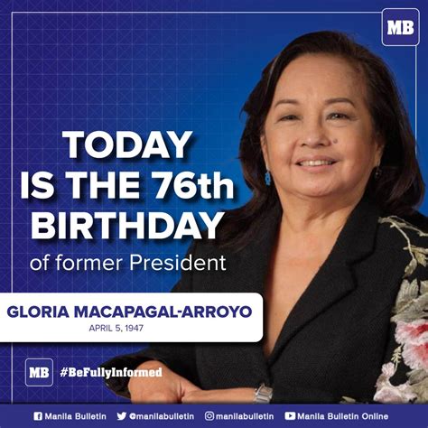 Manila Bulletin News On Twitter Former President Gloria Macapagal