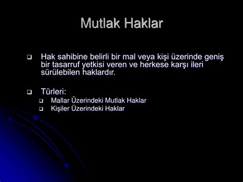 PPT HAK KAVRAMI VE GENEL ESASLAR PowerPoint Presentation Free