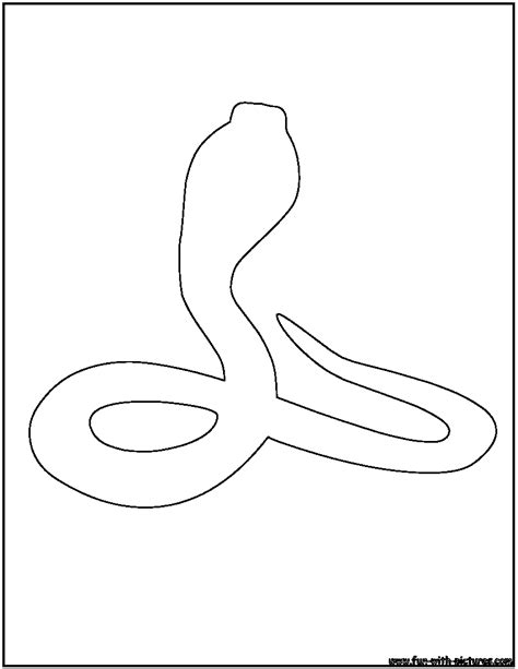 Cobra Outline Coloring Page