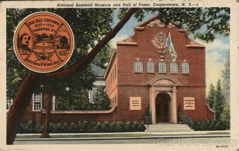 National Baseball Museum and Hall of Fame Cooperstown, NY Postcard