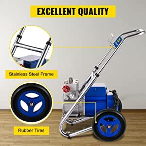 Amazon Vevor Airless Paint Sprayer W High Efficiency Cart