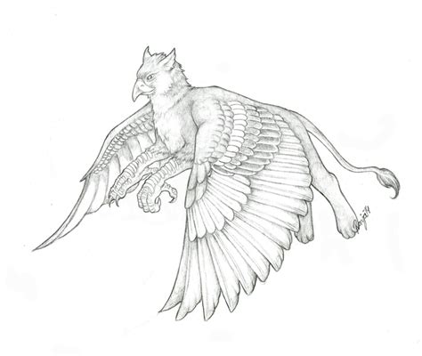 Flying Gryphon By Quicksilvercat On Deviantart