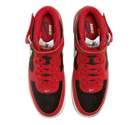 Nike Air Force 1 Mid Split Black Red DZ2554-001 - KicksOnFire.com