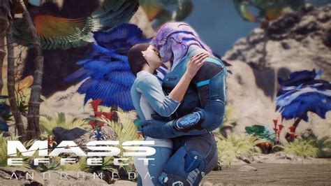 Mass Effect Andromeda Jaal Romance Angaran Affection Youtube