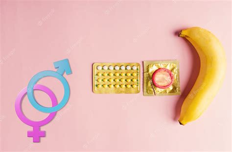 Premium Photo World Sexual Health Condom On Wrapper Pack Banana