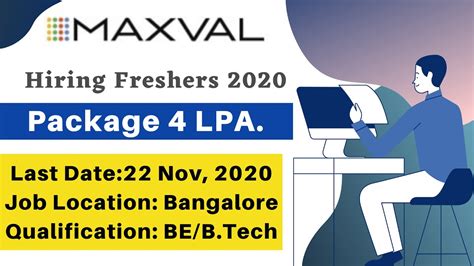 Maxval Off Campus Drive 2020 B E B Tech 2020 Batch Package 4LPA