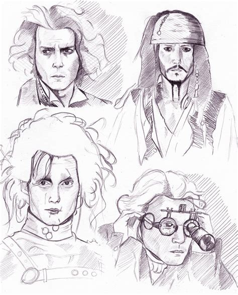 Johnny Depp sketches by Dempster32 on DeviantArt