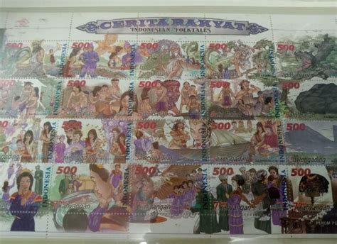 Cerita Rakyat Indonesian Folktales Stamps Sheet Hobbies Toys