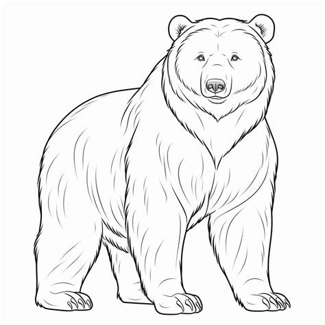 Bear Coloring Sheets (Free & Printable)