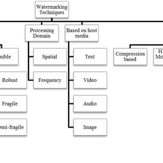 Classification of watermarking techniques | Download Scientific Diagram