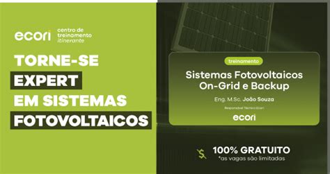 CTE ITINERANTE TREINAMENTO DE SISTEMAS FOTOVOLTAICOS ON GRID E BACKUP