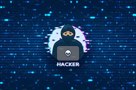 Hacker Logo Template Creative Illustrator Templates Creative Market