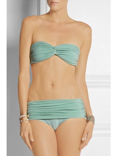 Norma Kamali Bill Ruched Bikini Briefs Net A Porter