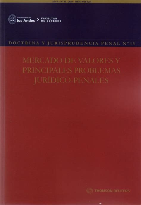 Revista Doctrina Y Jurisprudencia Penal N Mercado De Valores Y