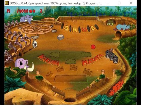 Disney S Hot Shots Timon And Pumbaa S Jungle Pinball 1995