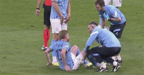 Kevin De Bruyne forced off with injury in heartbreaking Champions League final repeat - Irish ...