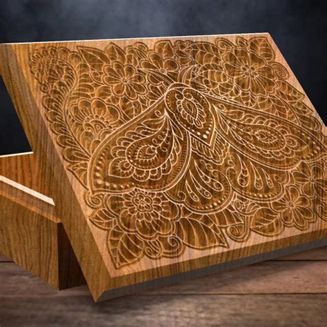 V Carved Jewelry Box Files For CNC Dxf Eps Ai Pdf Etsy