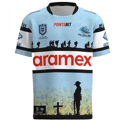 Buy 2023 Cronulla Sharks NRL ANZAC Jersey - Mens - Your Jersey