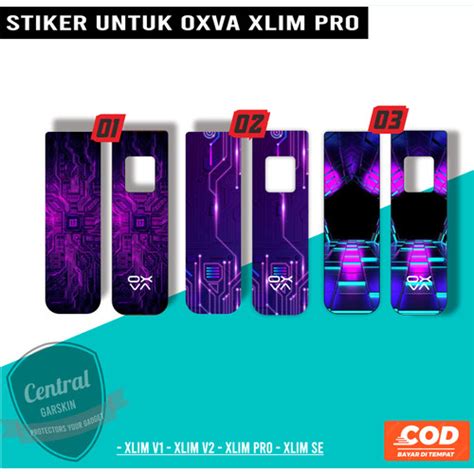 Jual Sticker Garskin Skin Oxva Xlim Pro Depan Belakang Mainboard