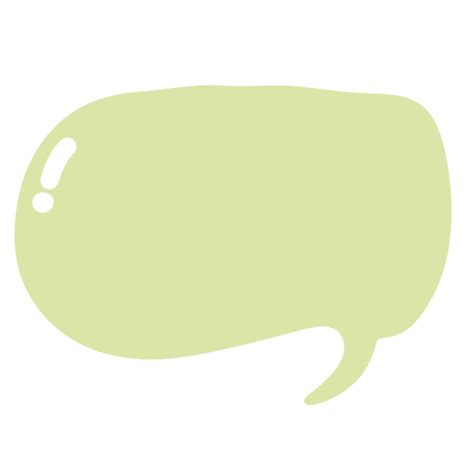 Green speech bubble 22841642 PNG