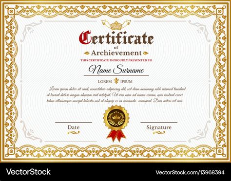 Vintage Certificate Template Stock Vector Adobe Stock 56 Off