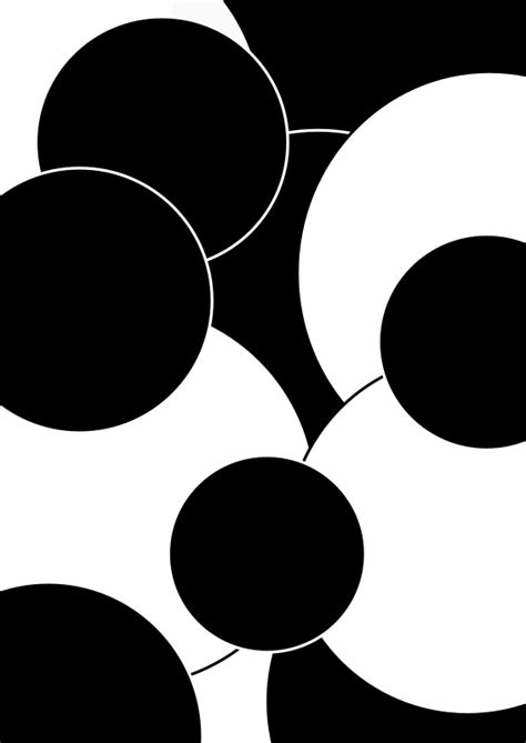 Circles black and white - Openclipart