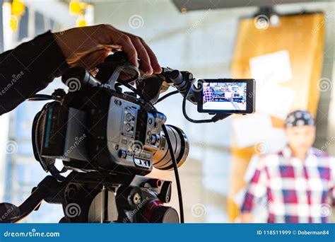 Video Production Behind The Scenes. Making Of TV Commercial Movie Royalty-Free Stock Image ...