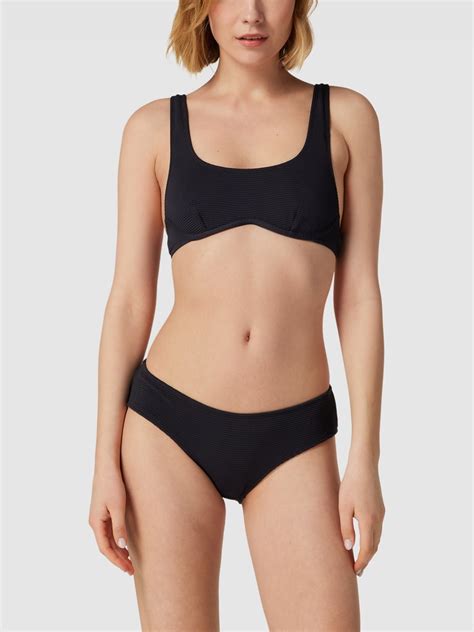 Esprit Bikini Oberteil Mit Strukturmuster Black Online Kaufen