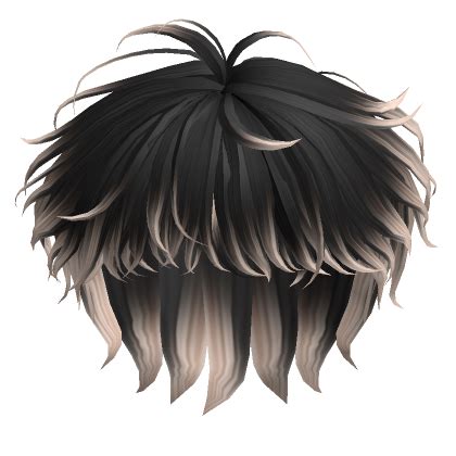 Long Anime Hair In Black Blonde Roblox