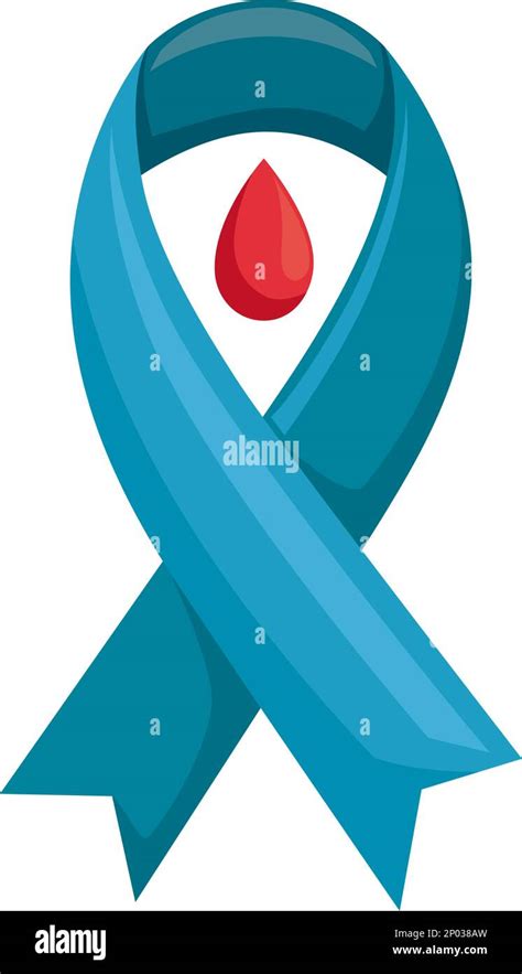 diabetes ribbon campaign with blood Stock Vector Image & Art - Alamy