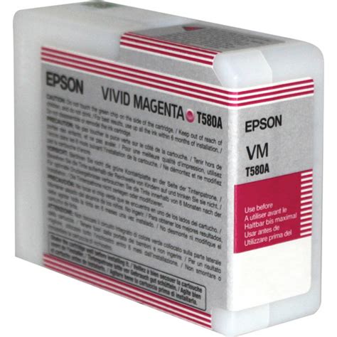 Cartucho Epson Original T580A00 Vivid Magenta UltraChrome K3 Epson