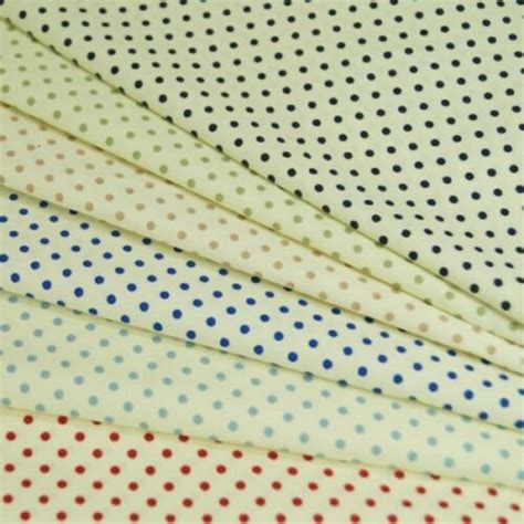 100 Poplin Cotton Fabric Rose And Hubble 3mm Polka Dots Spots Etsy