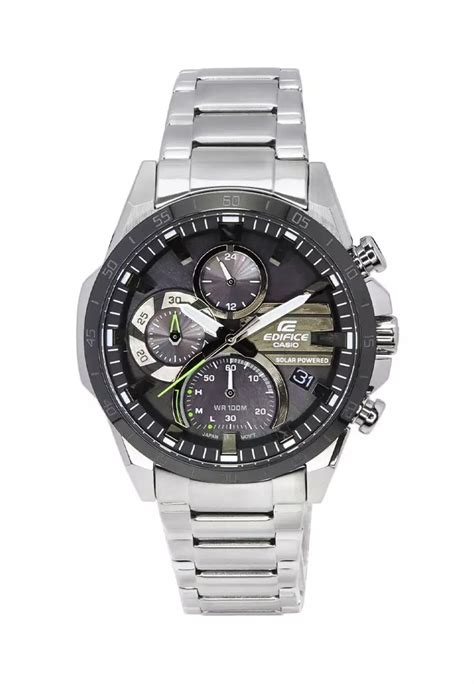 Jual Casio Casio Edifice Jam Tangan Pria Silver Black Stainless