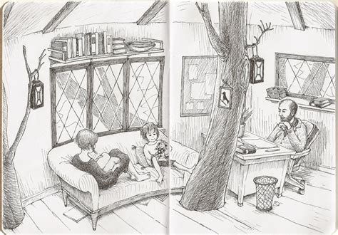 Drawing on my Imagination: Treehouse interior