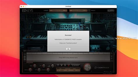 EZkeys混合乐器 Mac下载 Toontrack EZkeys Cinematic Pads for Mac EZkeys混合乐器