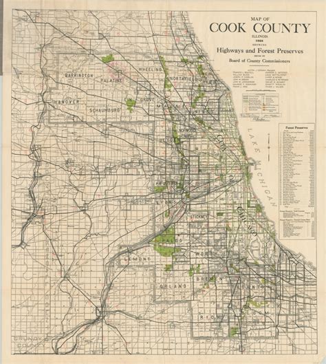 Map of Cook County Illinois - Curtis Wright Maps