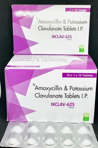 IKCLAV 625 Amoxycillin Trihydrate 500mg Potassium Clavulanic