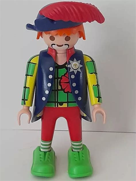 Playmobil Personnage Clown Veste Bleue Cirque Enfant Animaux Chapiteau