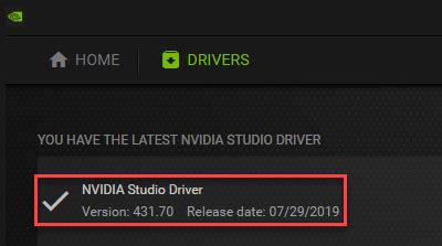 Is There Any Way To Determine Whether The Installed Driver Is A Nvidia