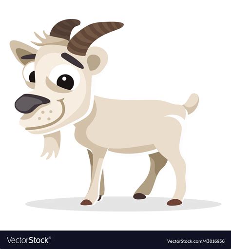 Goat Cartoon Royalty Free Vector Image Vectorstock