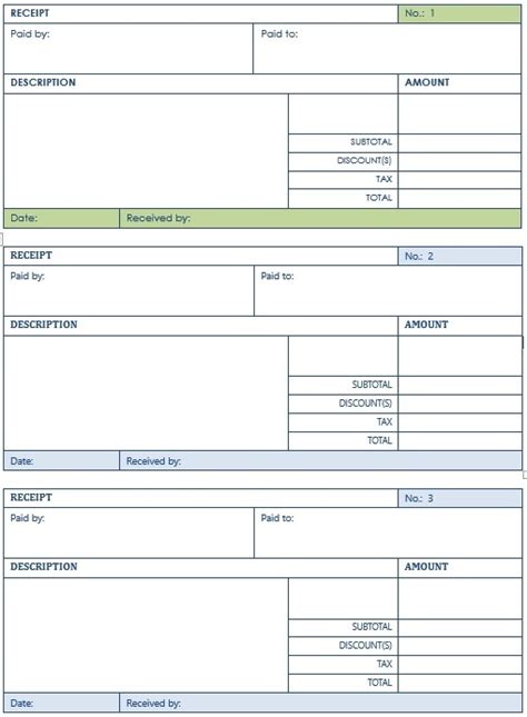 7 Free Sample Transfer Receipt Templates Printable Samples