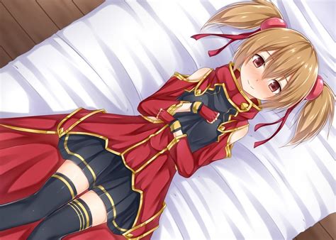 Brunette Ayano Keiko Thigh Highs Red Dress Zettai Ryouiki Sex Royale Twintails Weapon