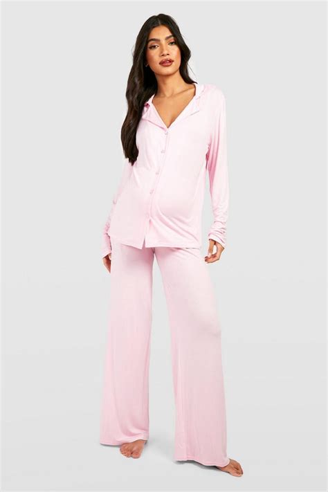 Maternity Pyjamas Maternity Nightwear And Loungwear Boohoo Nz