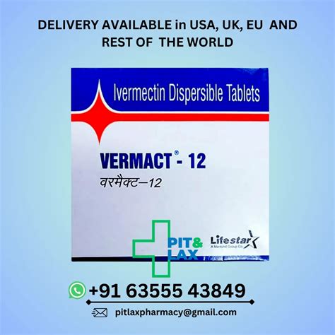 Vermact 12 Mg Tablet At Rs 140 Strip Of 10 Tablets Nana Varachha