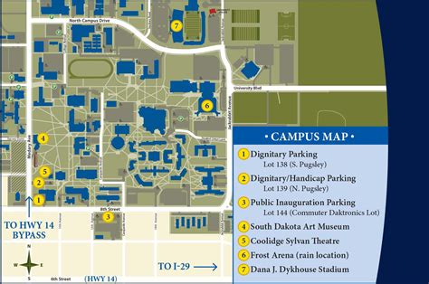 SDSU Brookings Campus Map