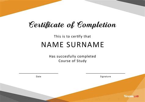 Fantastic Certificate Of Completion Templates Word Powerpoint With