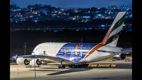 O maior avião de passageiros do mundo em Guarulhos Airbus A380 800