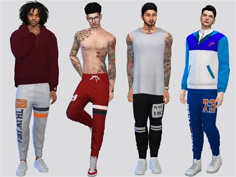 The Sims Resource Sports Joggers Sims 4 Clothing Male Clothing