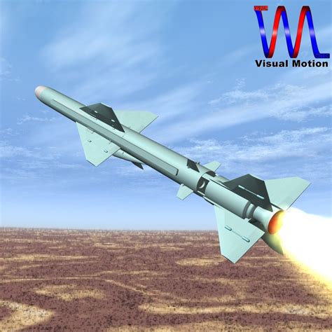 Iranian Noor Cruise Missile 3d Model Flatpyramid